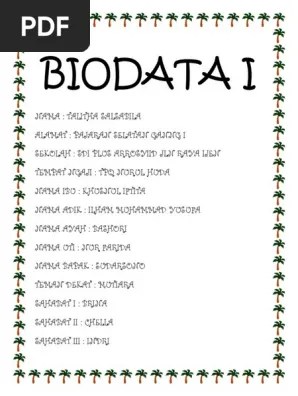 Biodata I | PDF