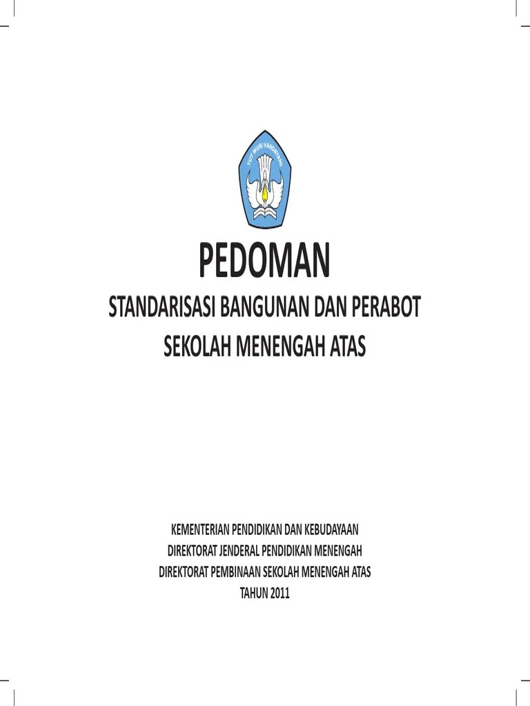 Pedoman Standarisasi Bangunan Dan Perabot Sekolah Menengah Atas PDF | PDF