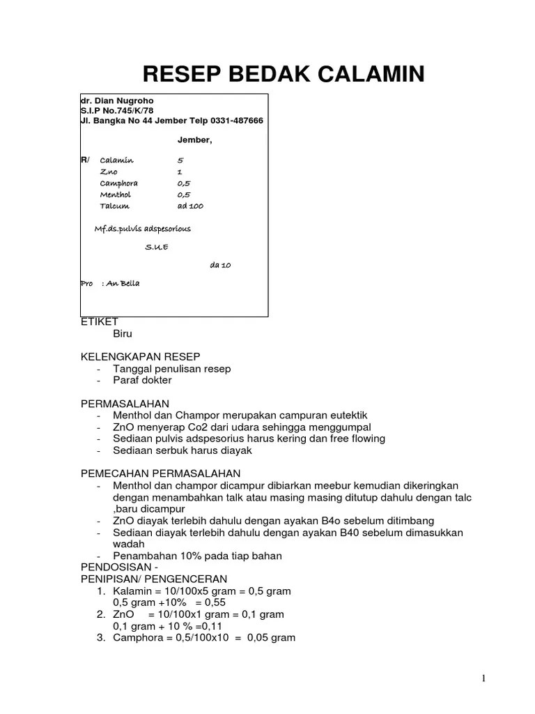 Resep Preskripsi | PDF