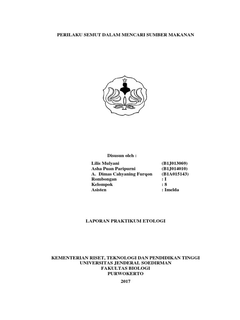 Perilaku Semut Dalam Mencari Sumber Makanan Revised | PDF
