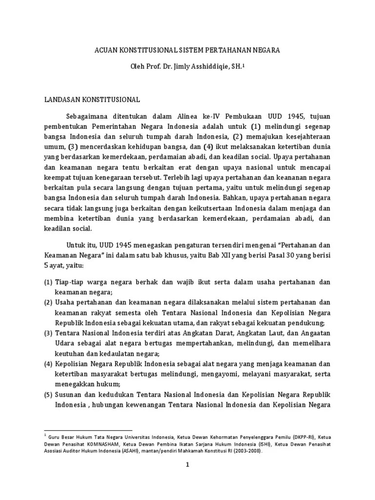 Contoh Hak Konstitusional Warga Negara Menurut Jimly Asshiddiqie