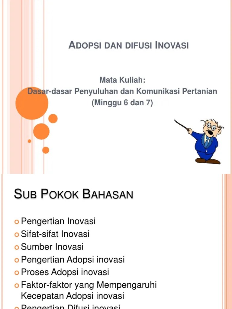Adopsi Inovasi Dalam Penyuluhan | PDF