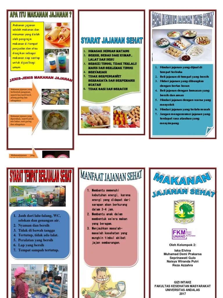 Leaflet Jajanan Sehat | PDF