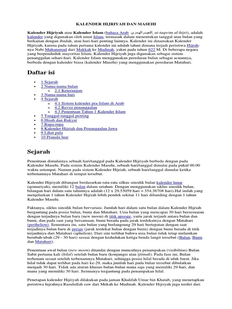 Paling Laju Nama Bulan Islam Dan Jawa