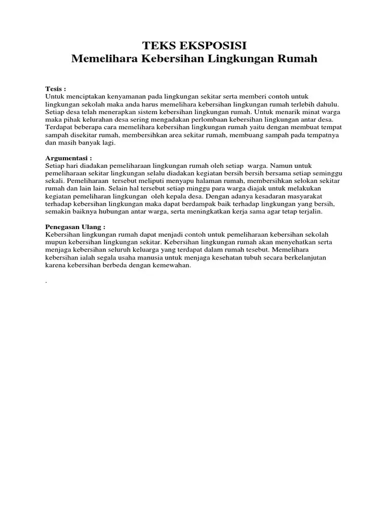 Contoh Teks Eksposisi Lingkungan - Contoh Resource