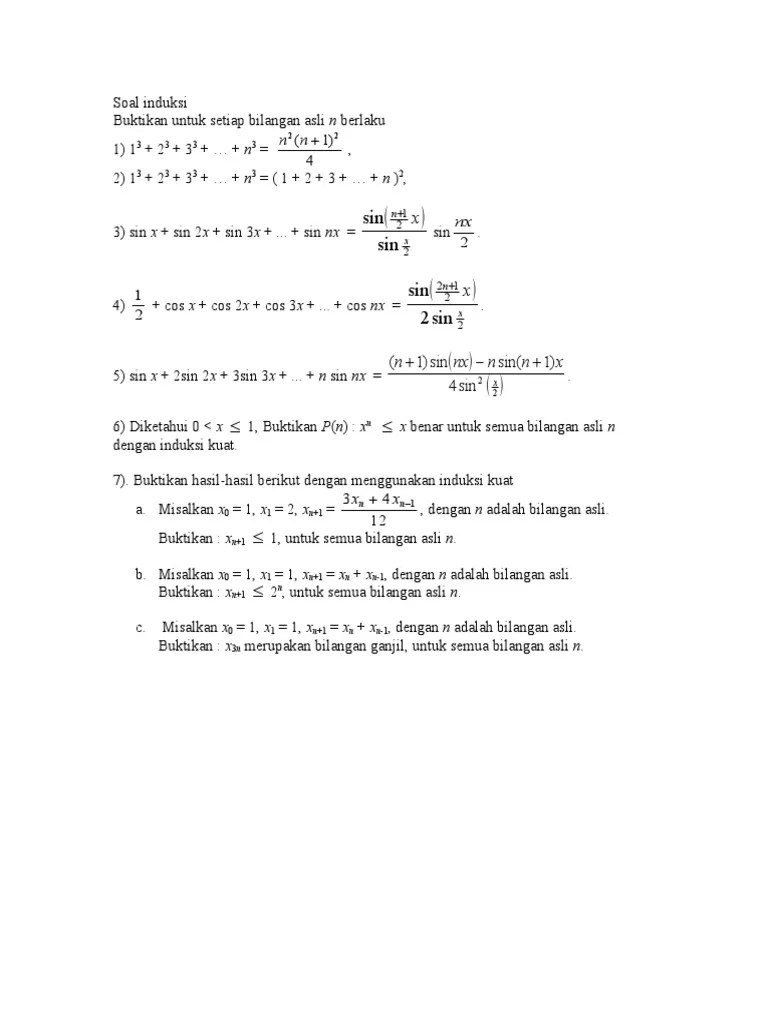 Soal Induksi (Tugasindividu)
