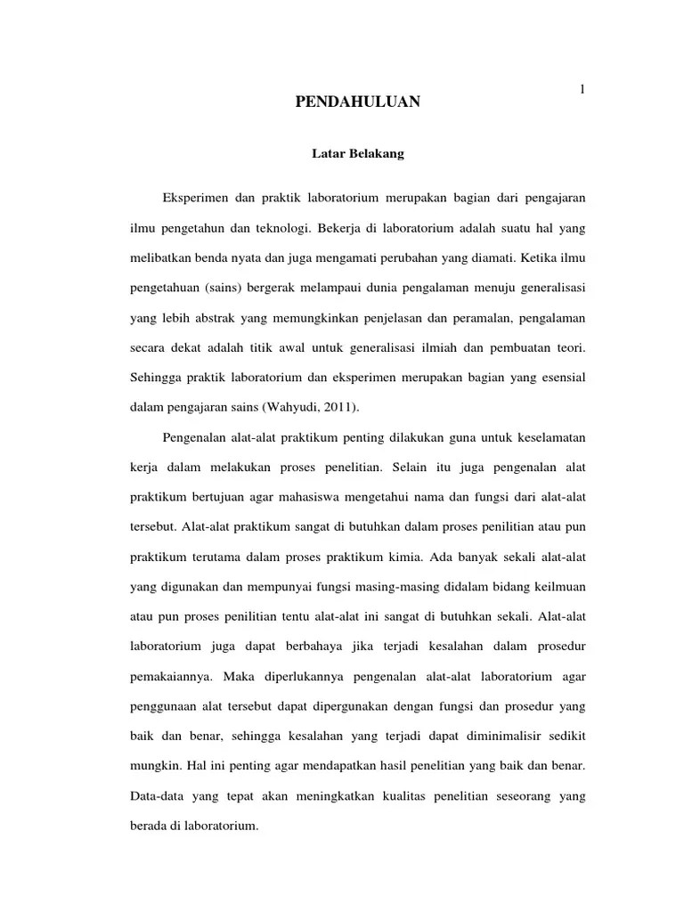 Pendahuluan Alat-Alat Laboratorium | PDF