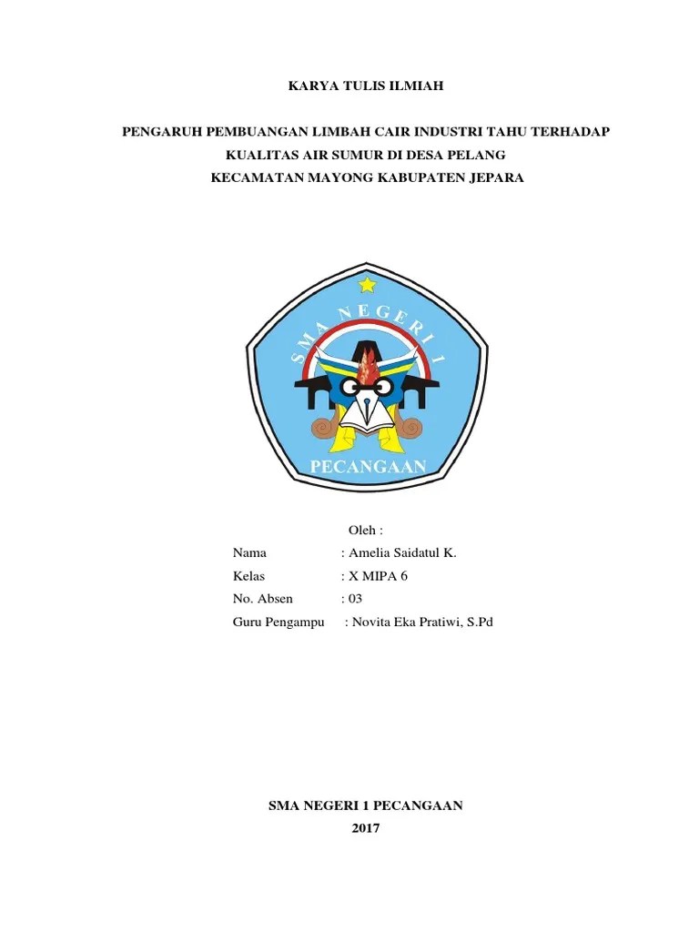 Contoh Rumusan Masalah Karya Ilmiah Tentang Sampah