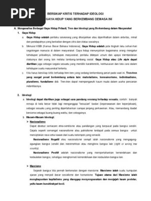Bersikap Kritis Terhadap Ideologi | PDF