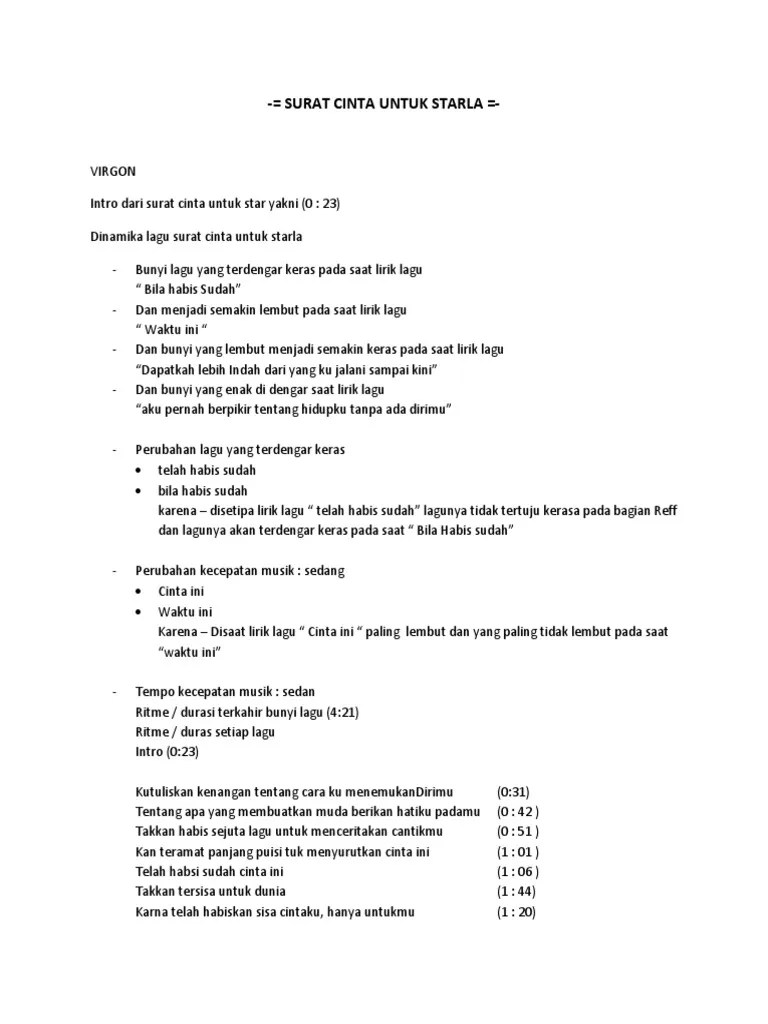 Surat Cinta Untuk Starla | PDF