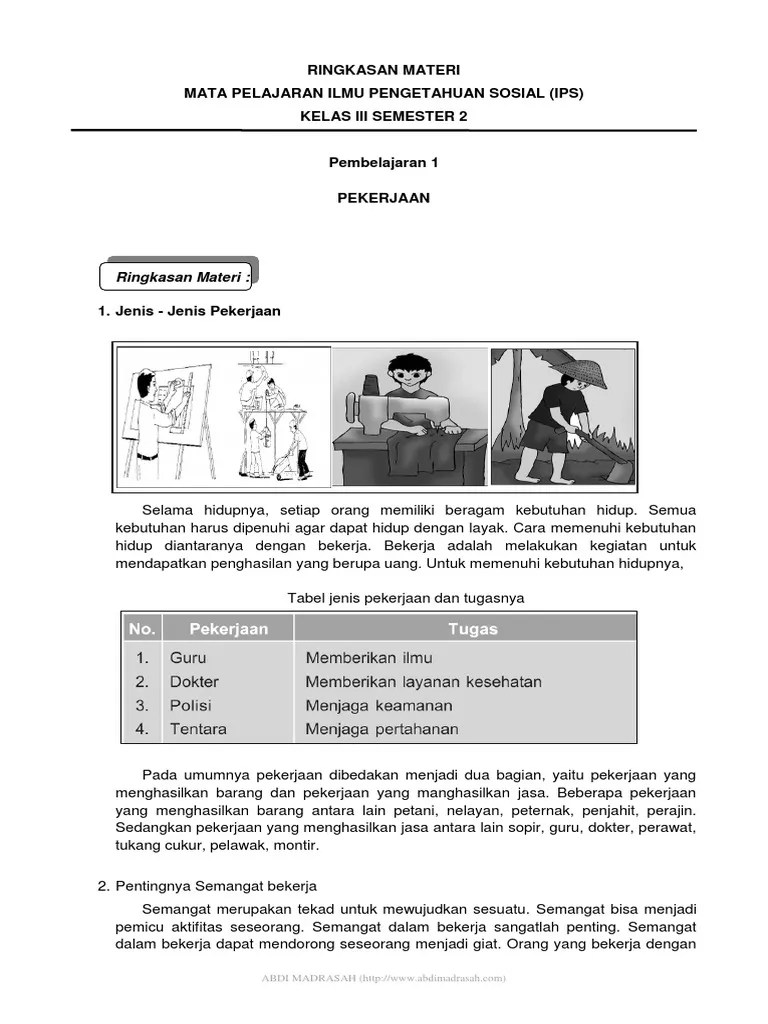 Materi Ips Kelas 3 Sd – Rasanya
