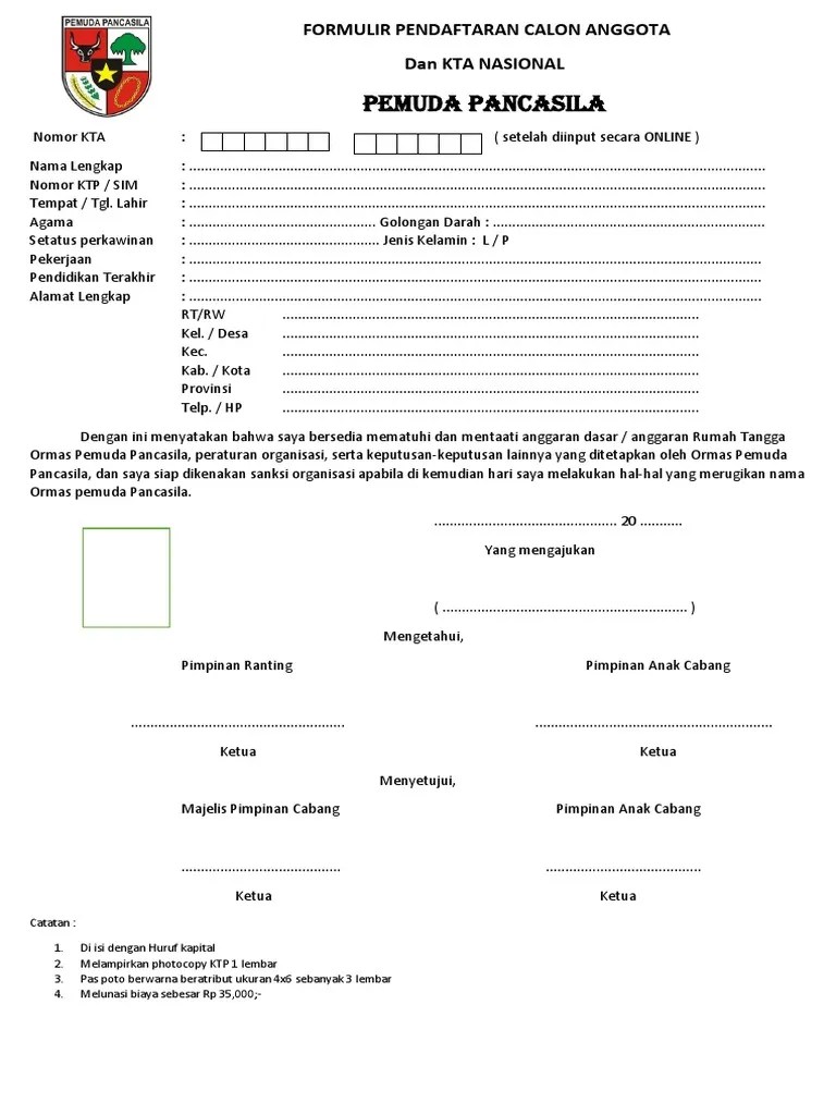 Formulir PP Edited | PDF
