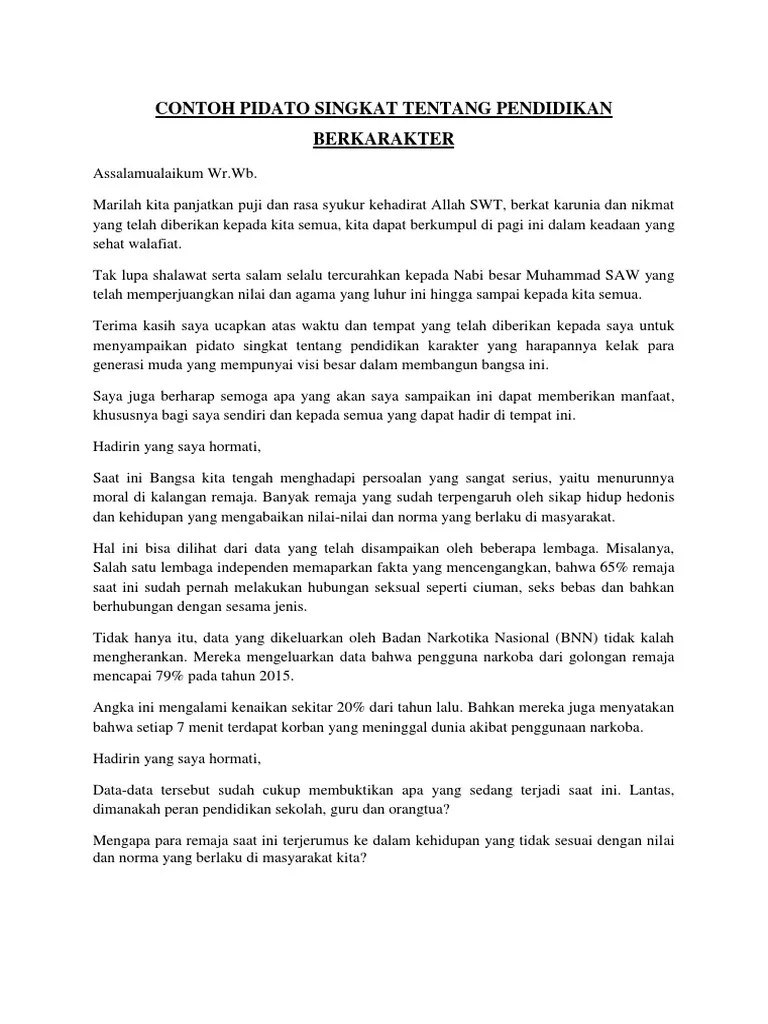 Pidato Tentang Pendidikan Di Indonesia Singkat