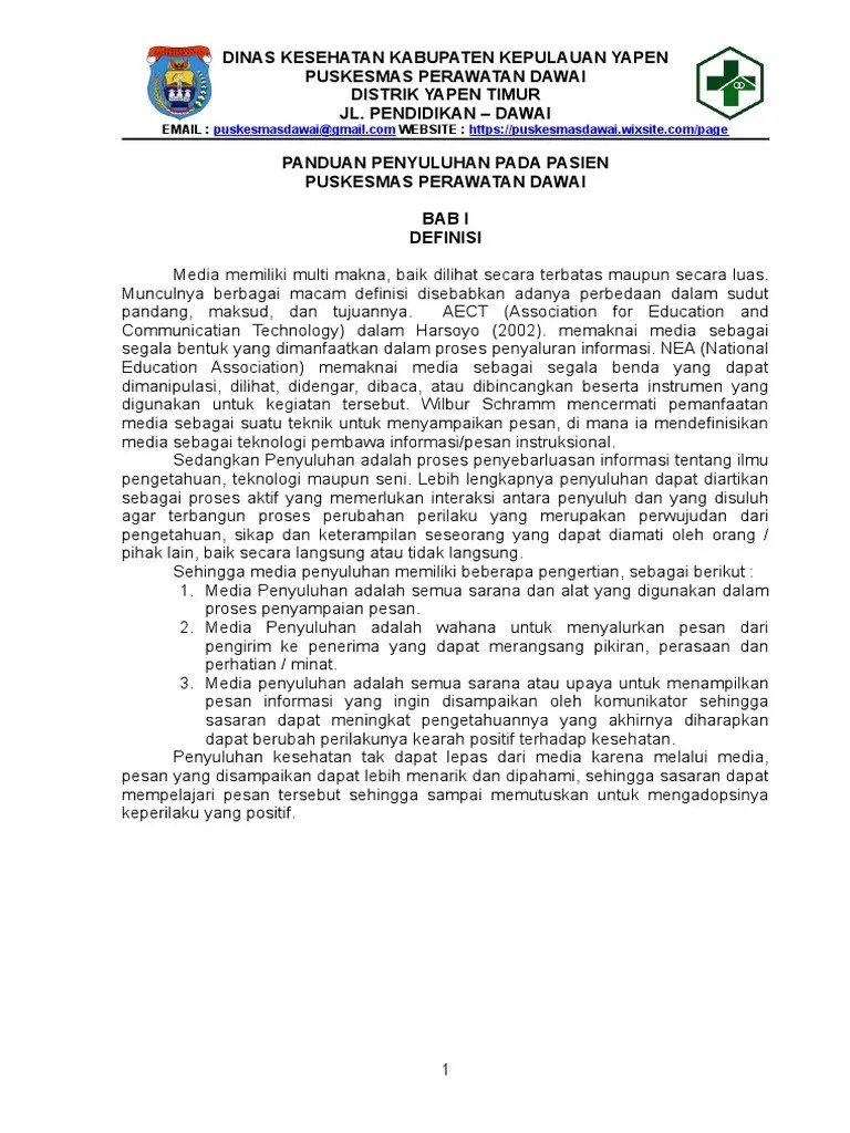 7.8.1.3 Panduan Media Penyuluhan | PDF