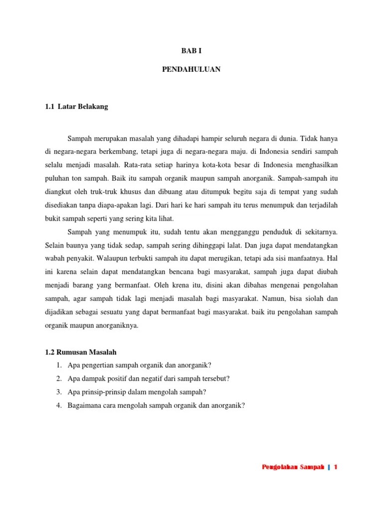Bab 1 Pendahuluan | PDF