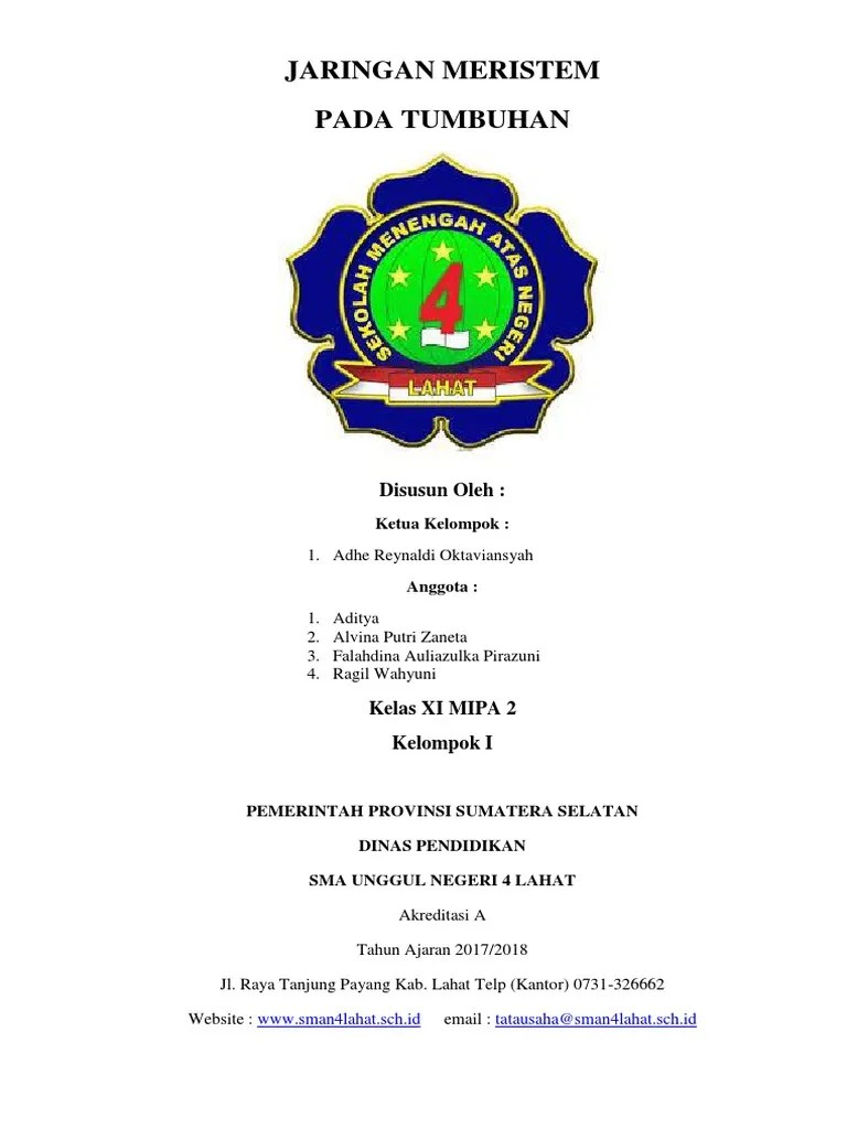 Cover Makalah Sma Kelompok - Contoh Makalah