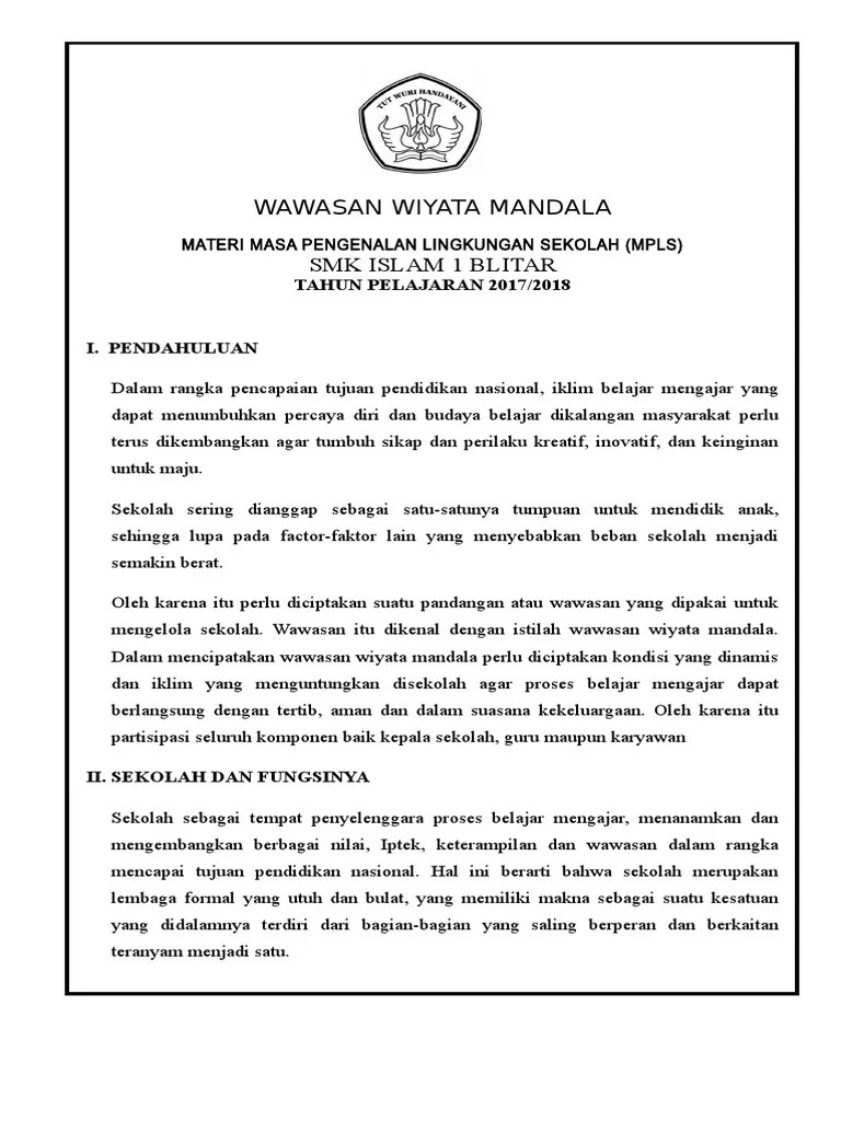 Materi Wawasan Wiyata Mandala | PDF