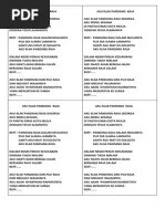 Lirik Lagu Tiffany Kenanga | PDF