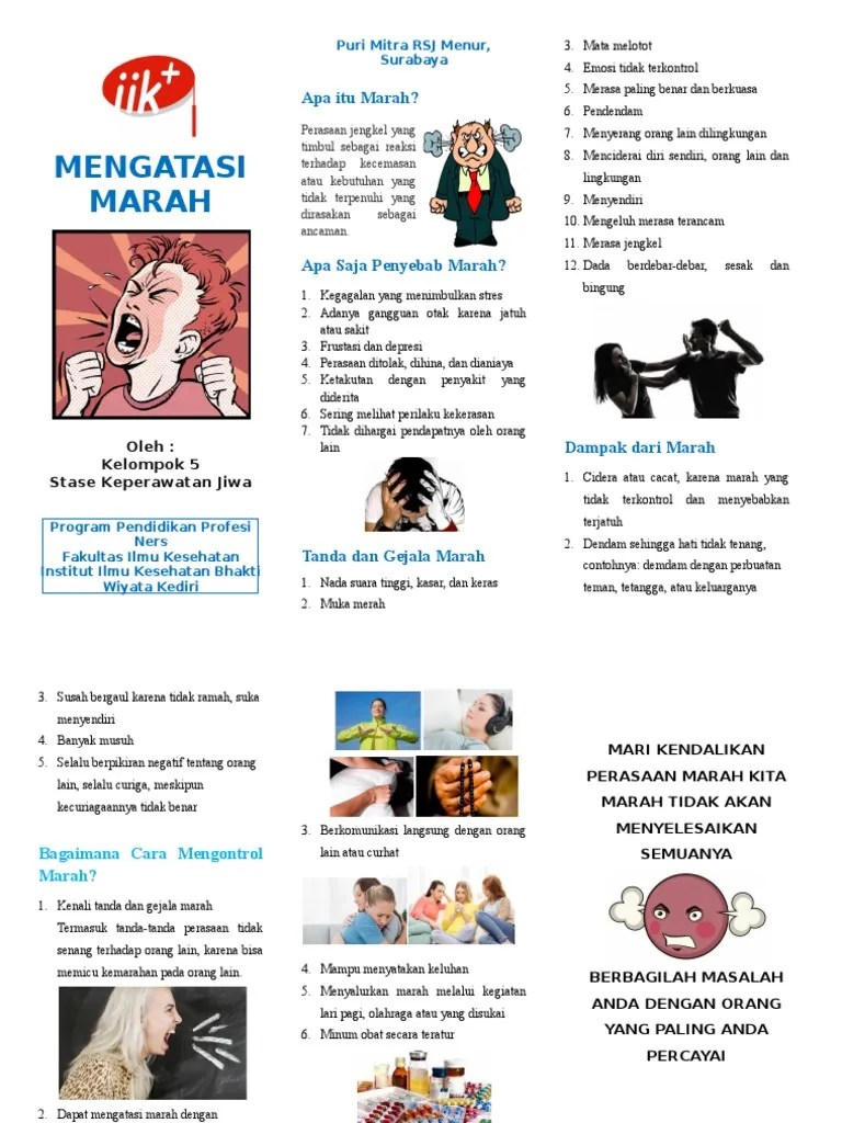 Leaflet Mengatasi Marah | PDF