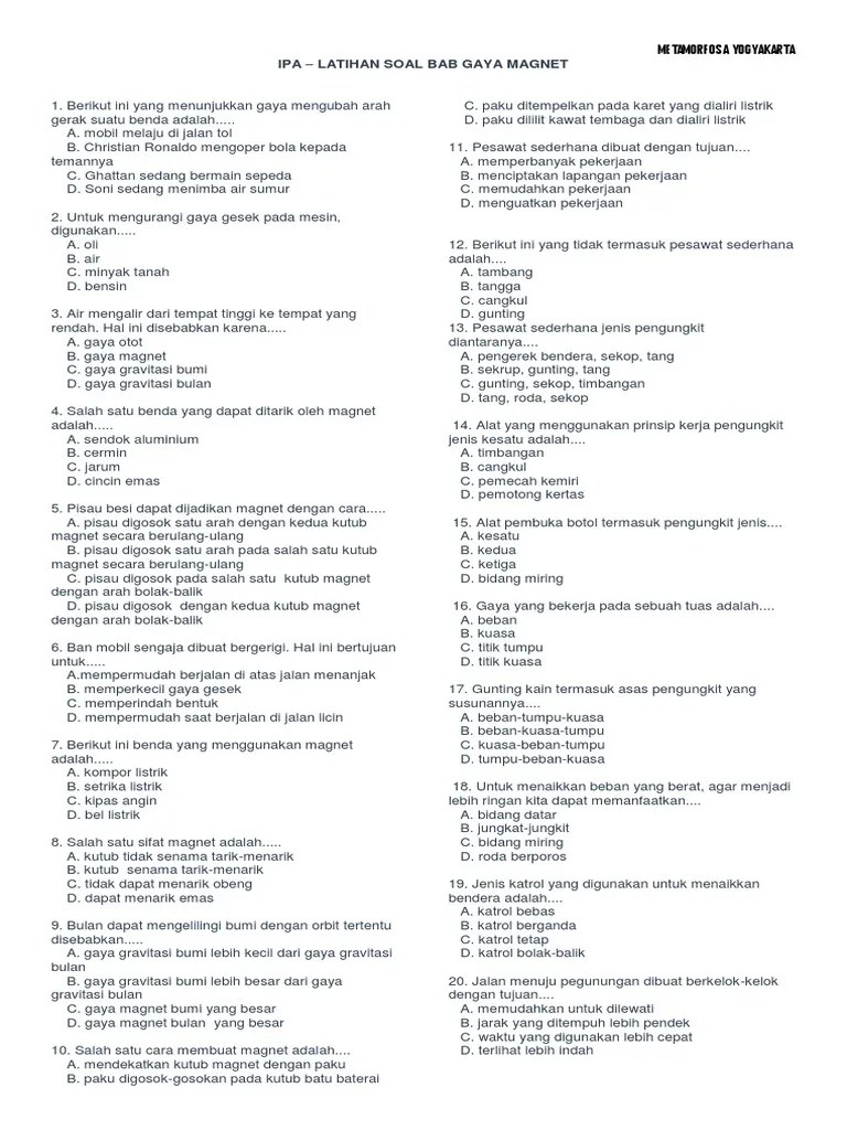 Ipa 5 SD Gaya Magnet | PDF