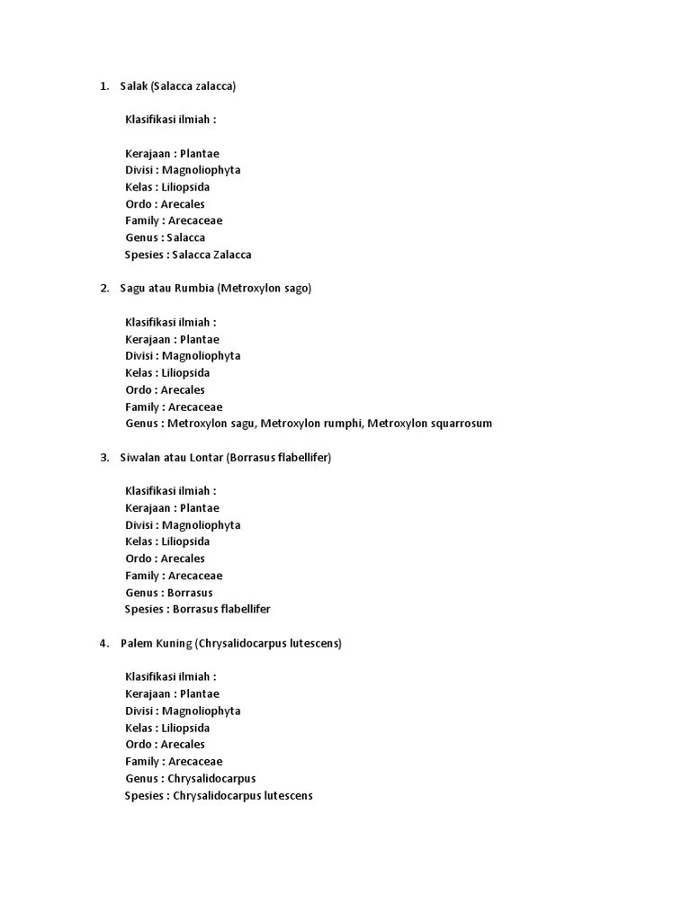 Ordo Arecales | PDF | Arecaceae | Arboles