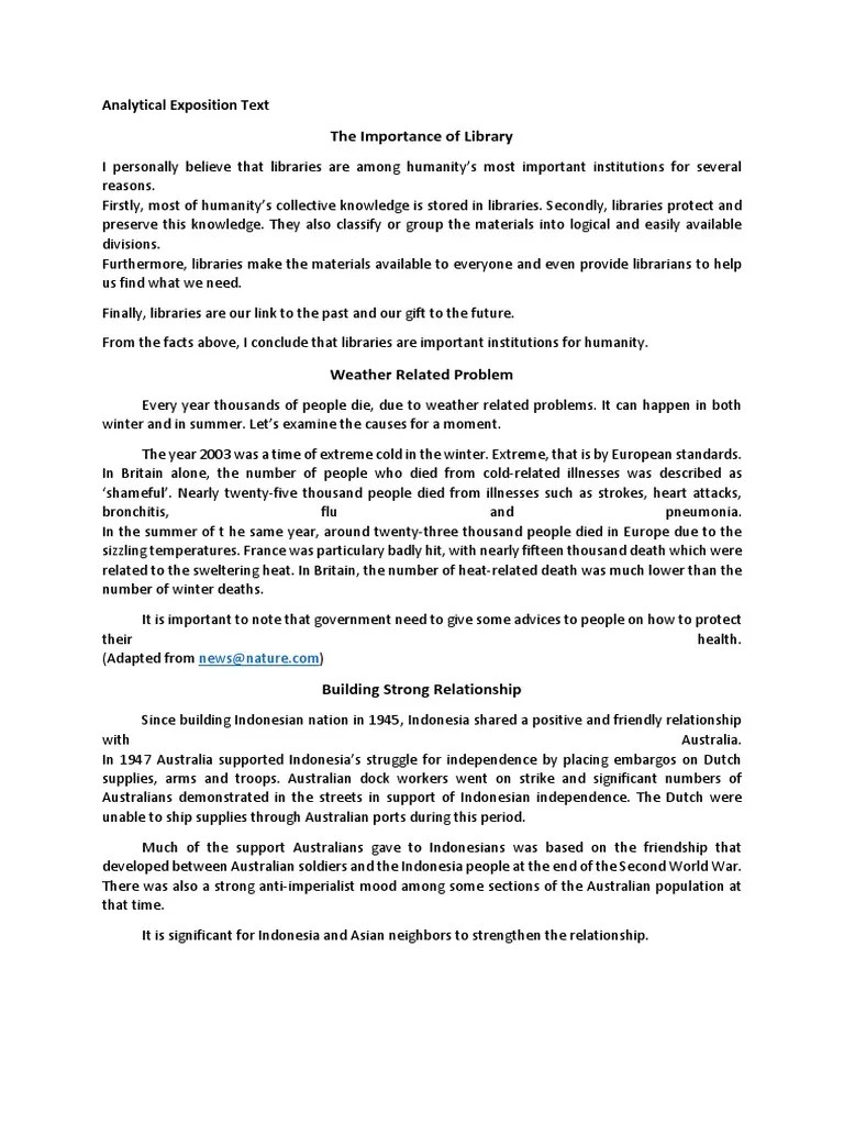 Analytical Exposition Text Example | PDF | E Commerce | Business