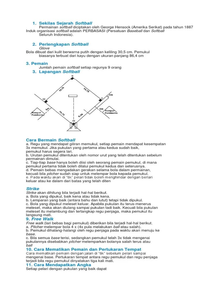 Istilah Softball | PDF
