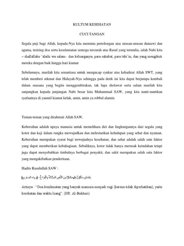 Kultum Kesehatan | PDF