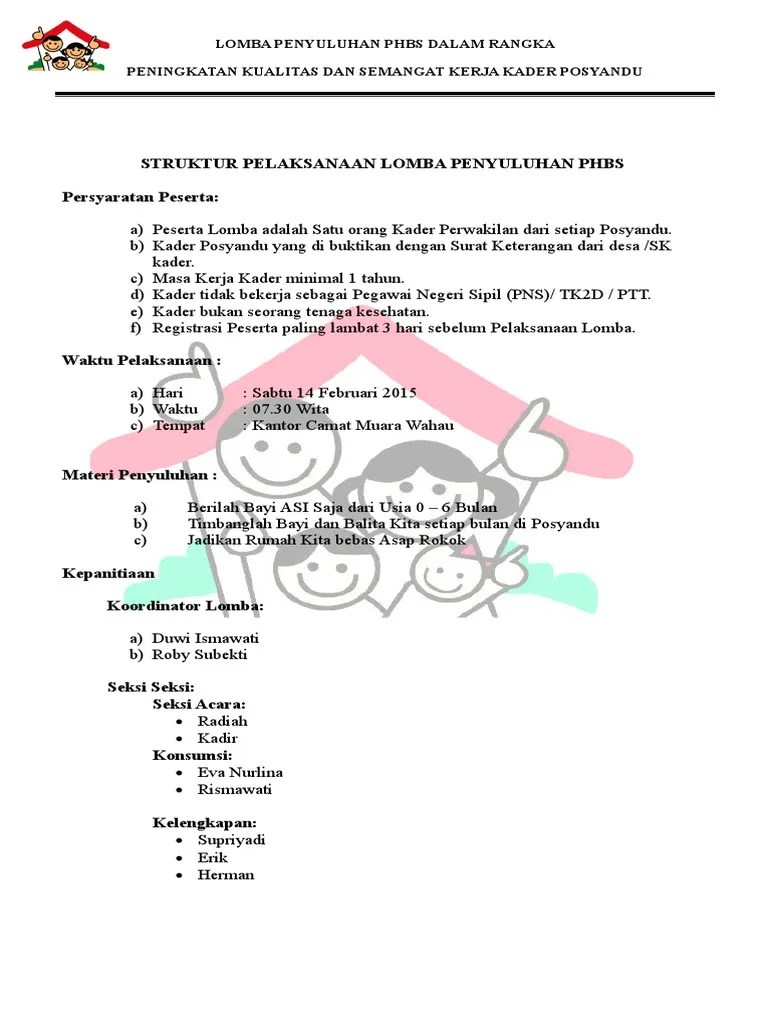 Lomba Penyuluhan PHBS | PDF