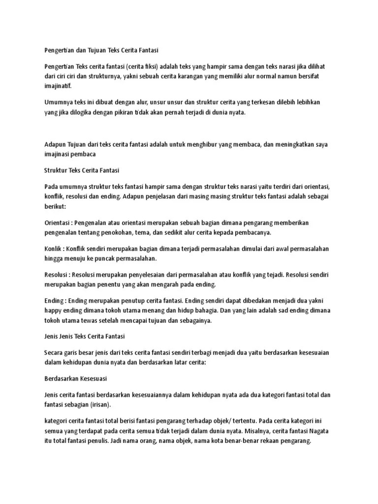 Cerita Fantasi | PDF