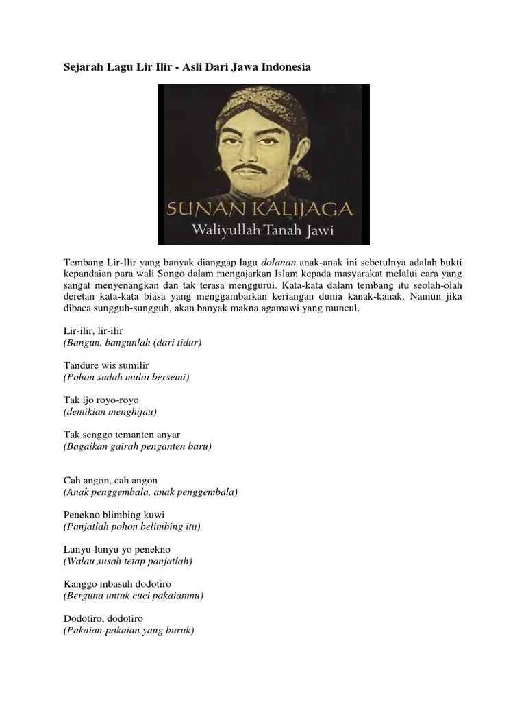 Sejarah Lagu Lir Ilir | PDF