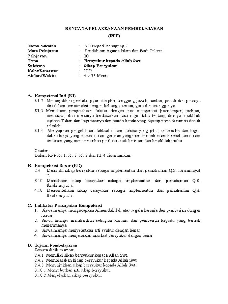 10.B Sikap Bersyukur | PDF