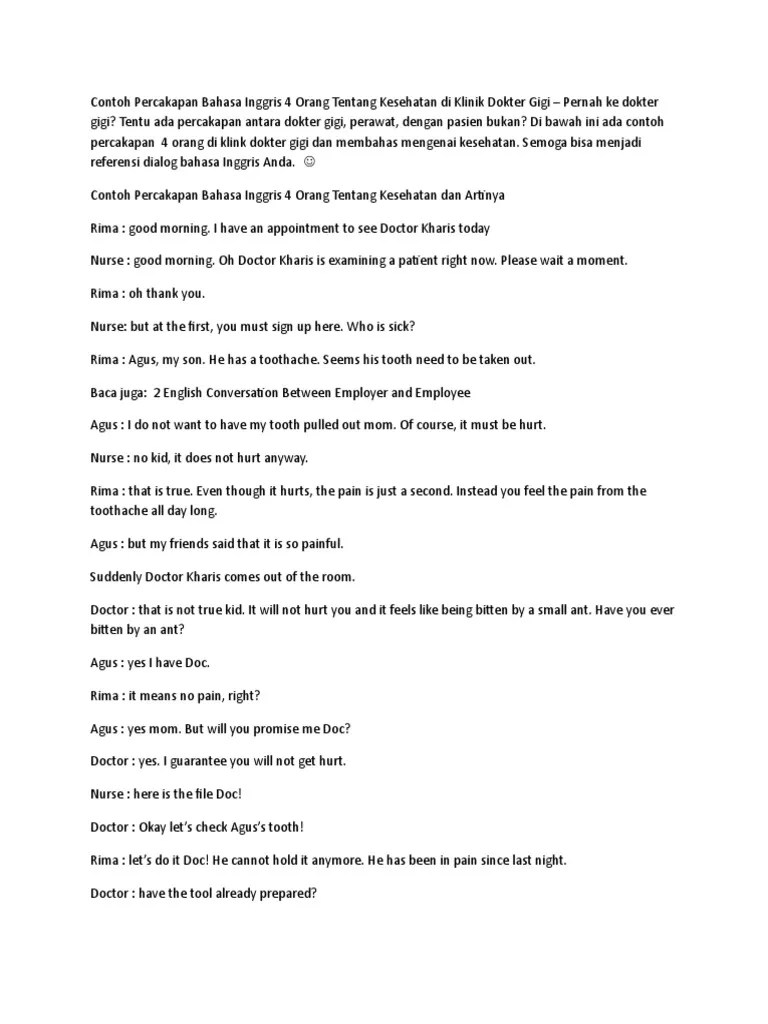 Naskah B.inggris | PDF | Dentistry | Mouth