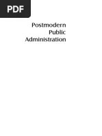 Hugh T. Miller, Charles J. Fox-Postmodern Public Administration (2006) |  PDF | Postmodernism | Richard Rorty
