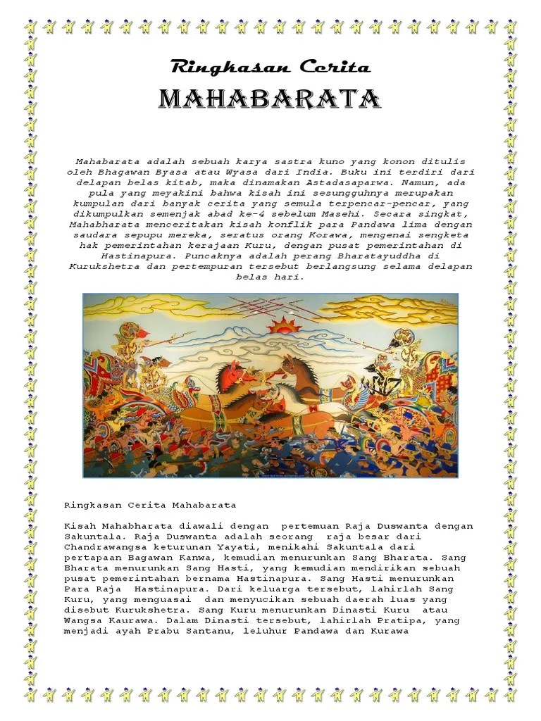ringkasan Cerita Mahabarata | PDF