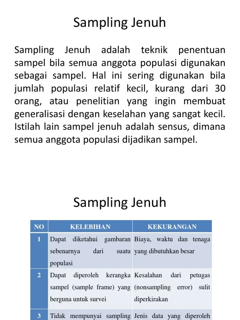 Sampling Jenuh Dan Snowball | PDF