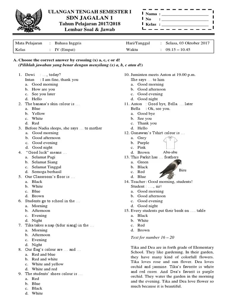 Https Www.carasunda.com 2018 04 Kumpulan-soal-ukk-sdmi-tahun-2018.html M 1  – Beinyu.com