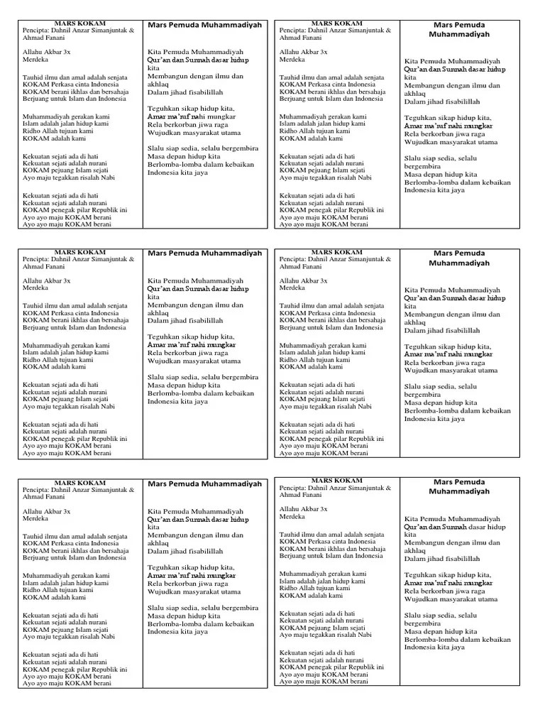 Mars Kokam Lirik | PDF