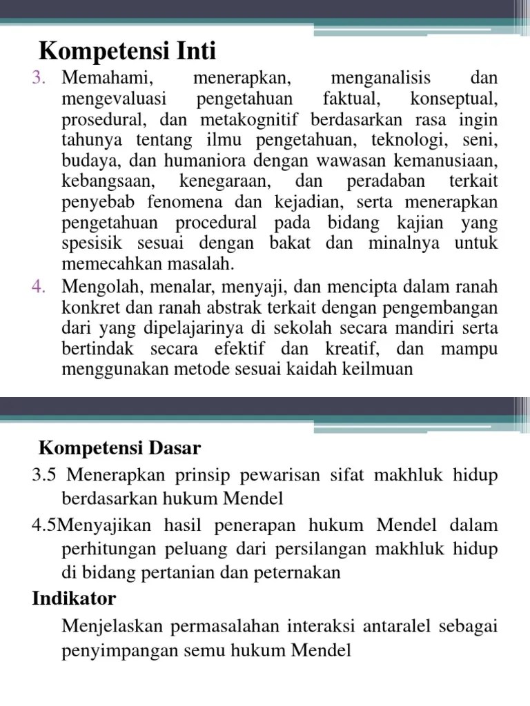 Penyimpangan Semu Hukum Mendel Karena Interaksi Antaralel | PDF