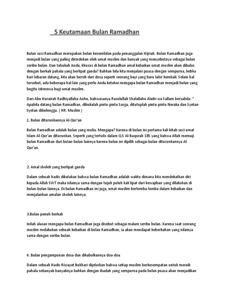 Hadis Tentang Amal Sholeh - Nusagates