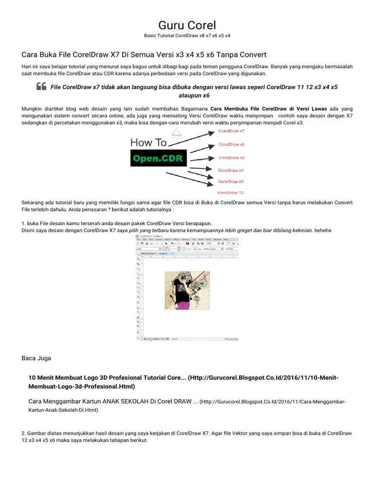 Perbedaan Corel Draw X7 Dan X8 – Mudah