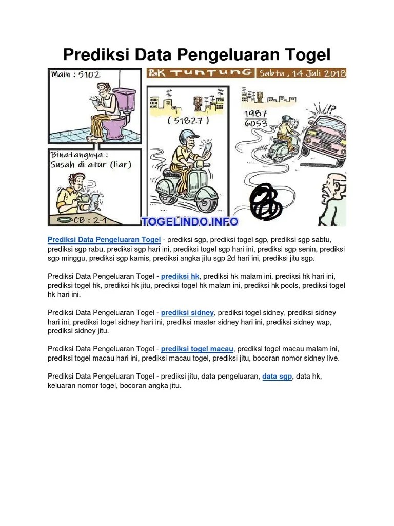 Prediksi Data Pengeluaran Togel | PDF