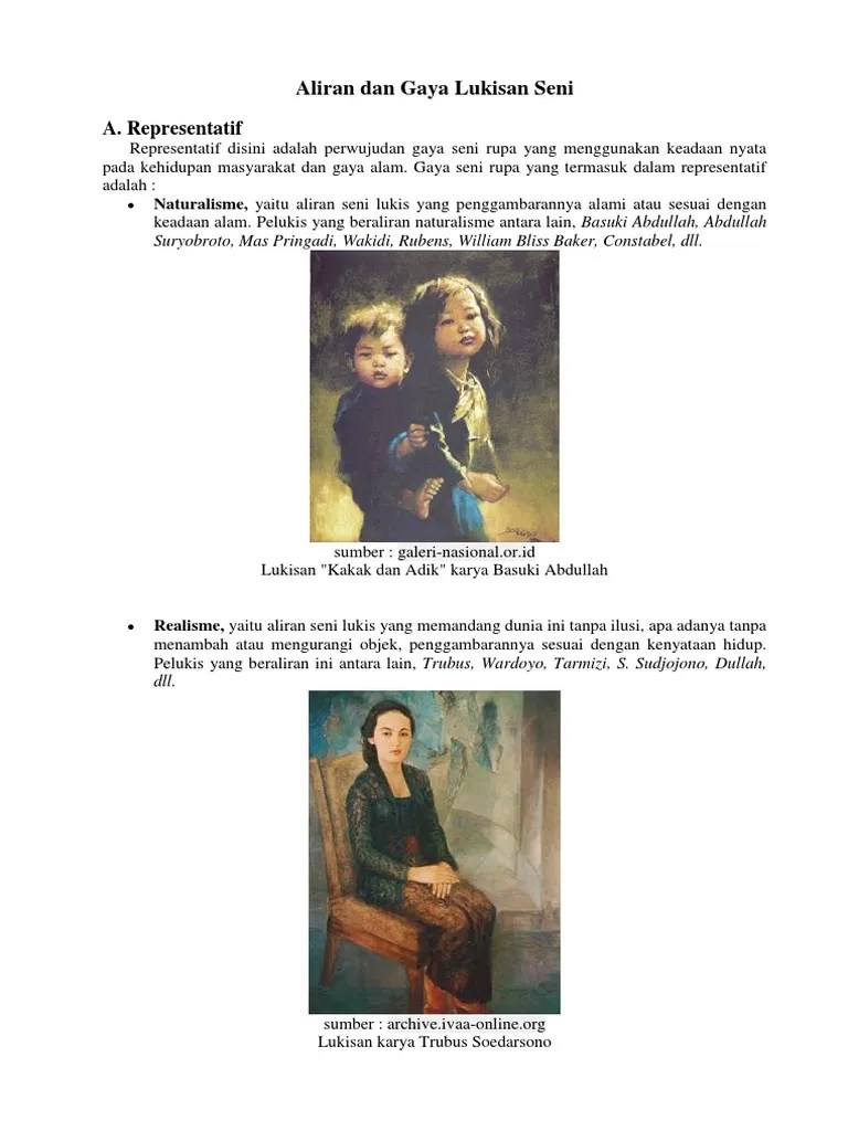 Aliran Dan Gaya Lukisan Seni | PDF
