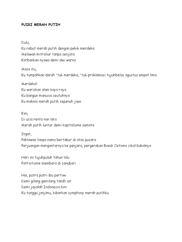 Puisi Merah Putih | PDF