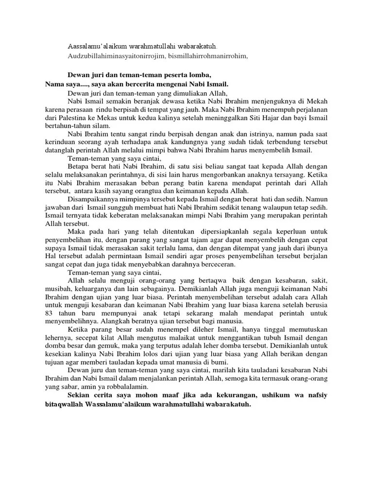 Cerita Nabi Ismail | PDF