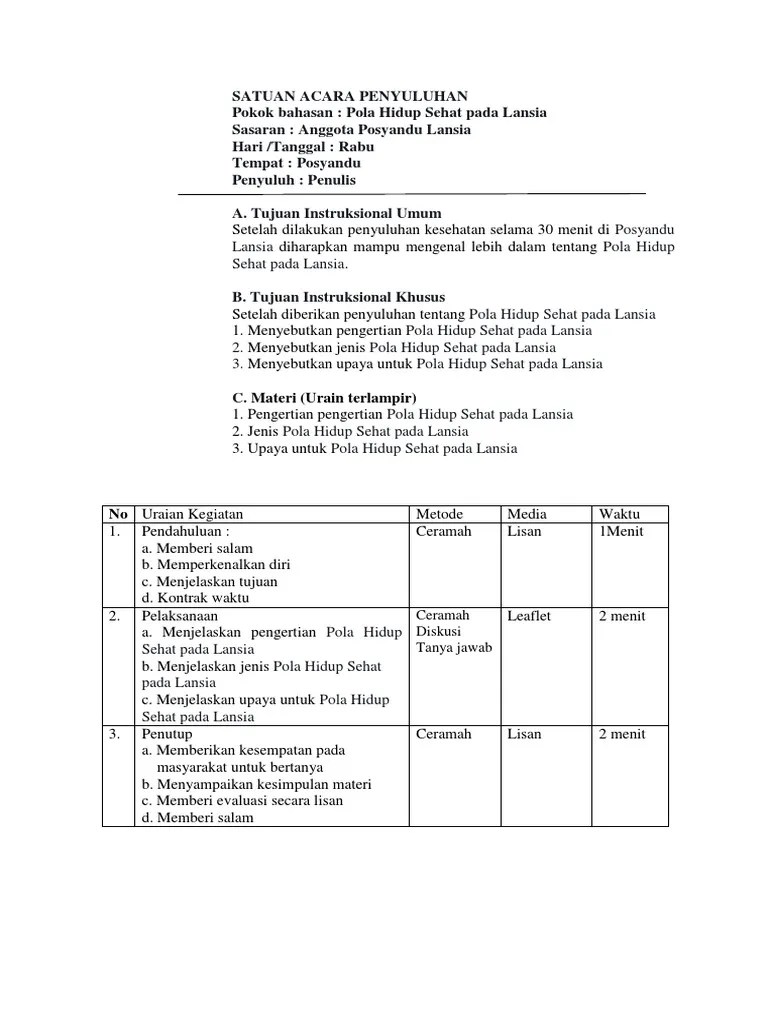Pengertian Pola Hidup Sehat - Berbagi Informasi