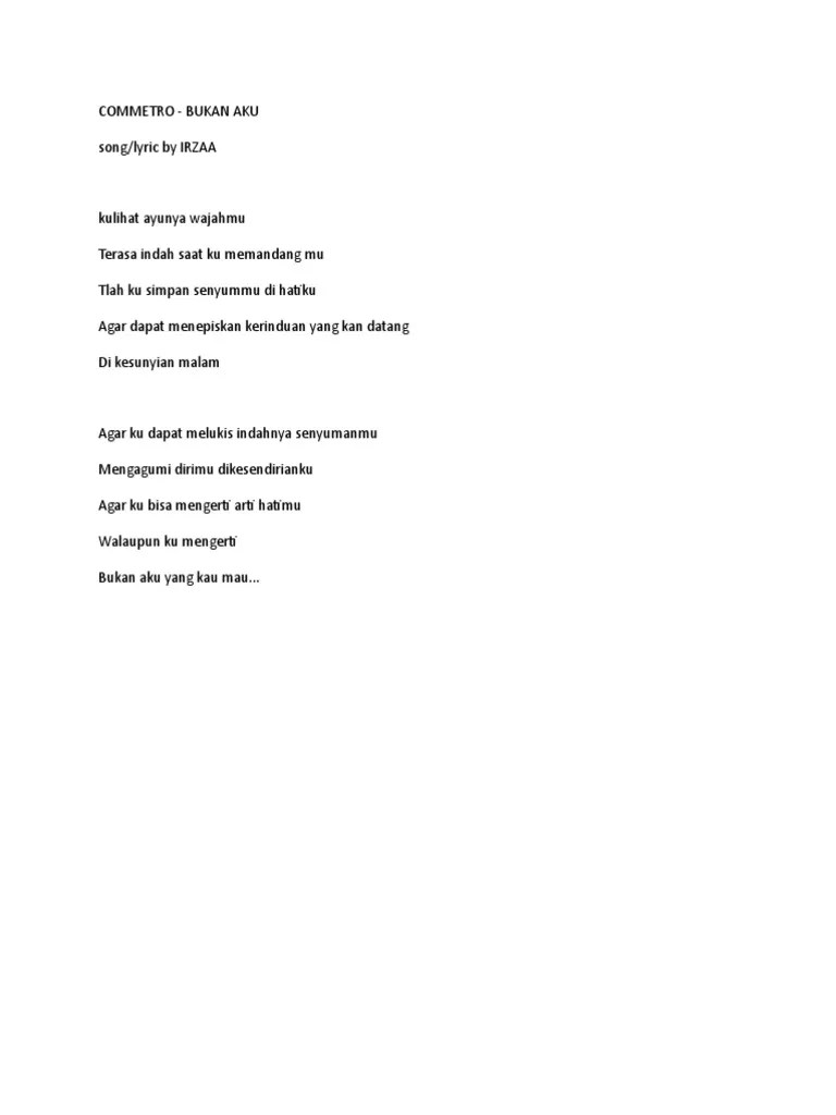 Tercepat Tapi Bukan Aku Lirik Lagu