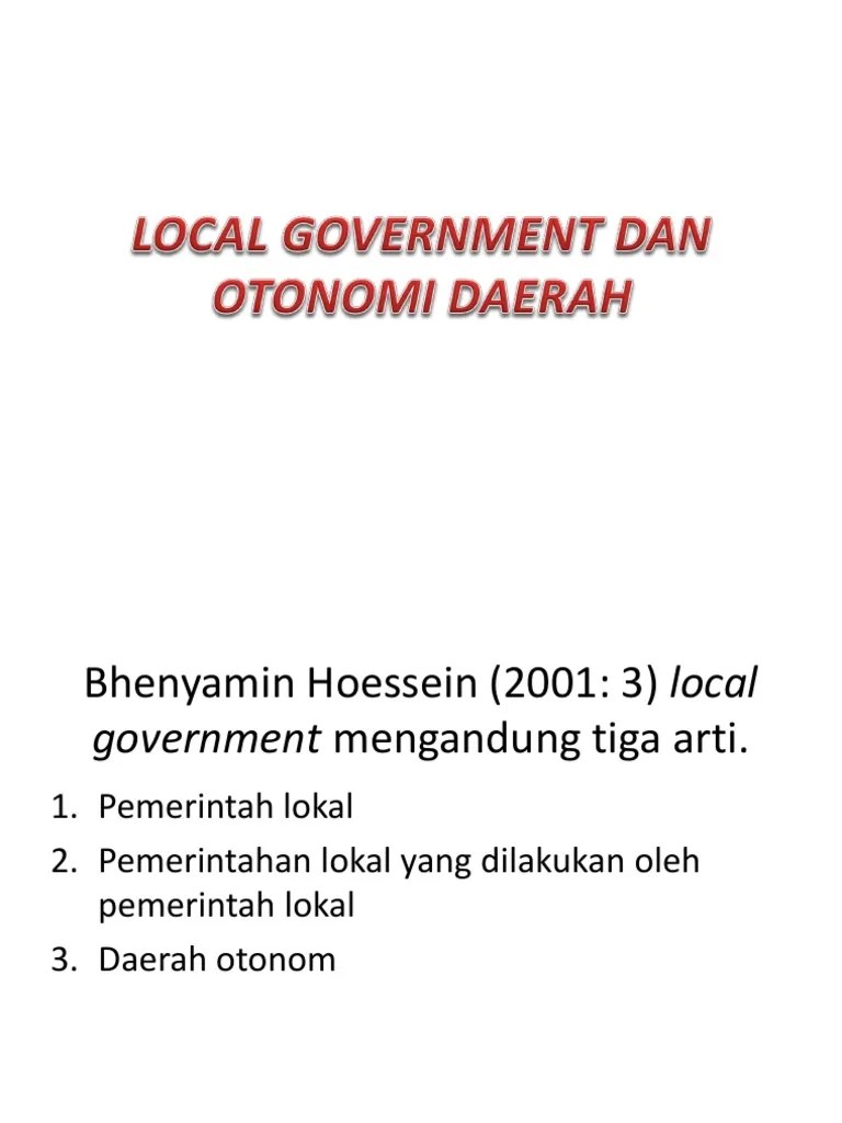 Otonomi Daerah | PDF