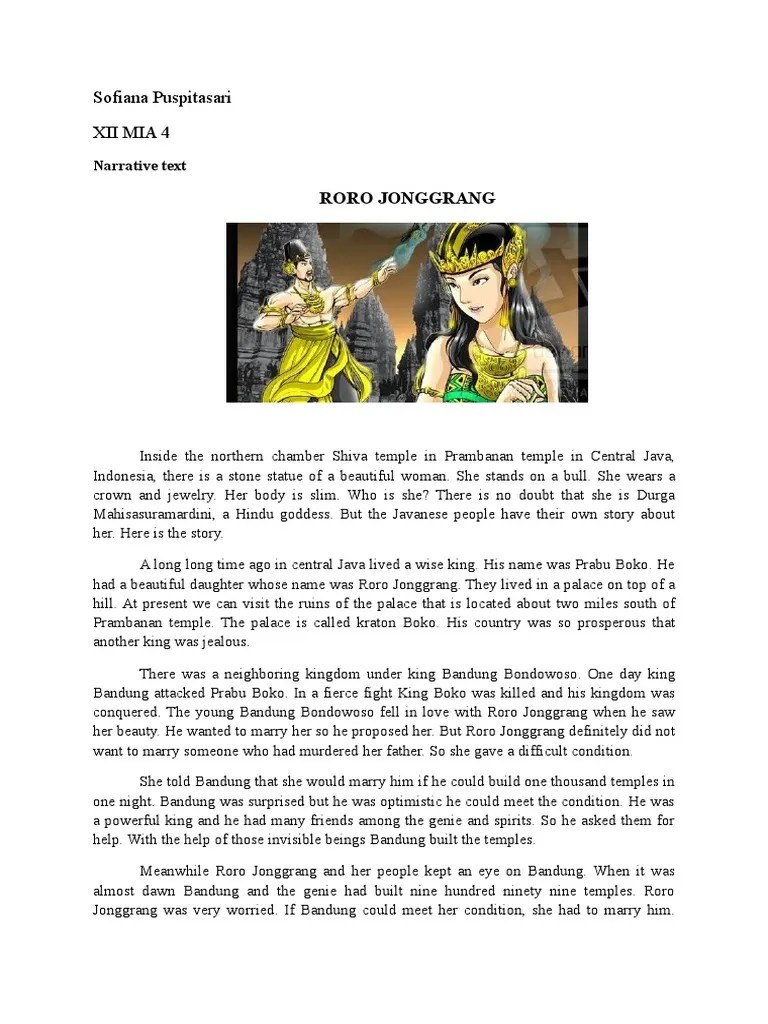 Roro Jonggrang | PDF | Asian Mythology
