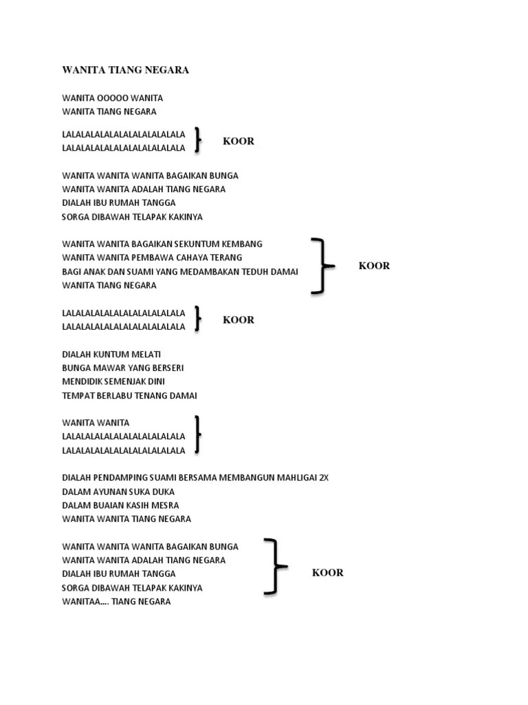Wanita Tiang Negara | PDF